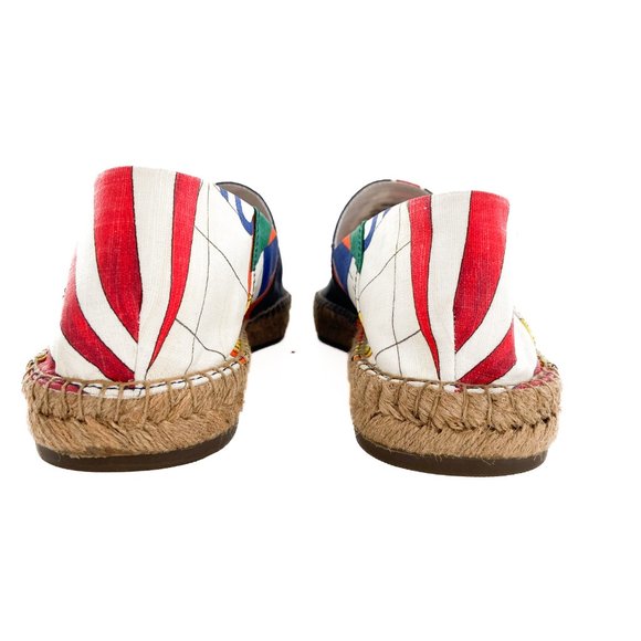 NEW POLO RALPH LAUREN Cevio Slip On Loafer Espadrille Cruise Print Nautical 11 D - Picture 10 of 12